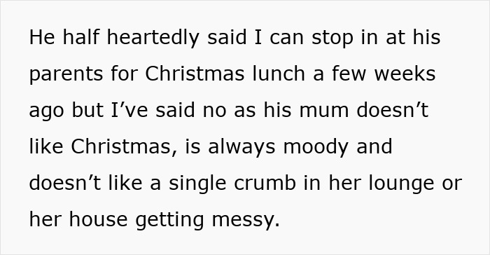 Text about husband spending Christmas with his other kid, leaving wife heartbroken with their baby.