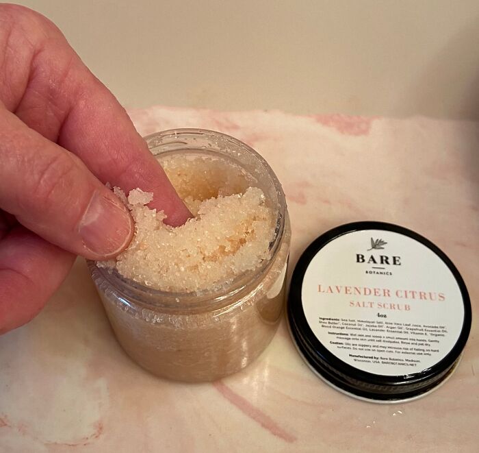 Molting In The Shower Is A Necessary Evil That Feels Significantly Less Gross When They Use The Bare Botanics Body Scrub To Buff Away Their Lizard Scales