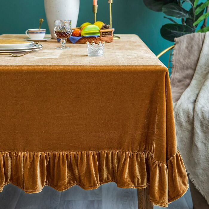 A Velvet Tablecloth Is Soft, Rich And Ready To Make Your Holiday Table Look Absolutely Stunning