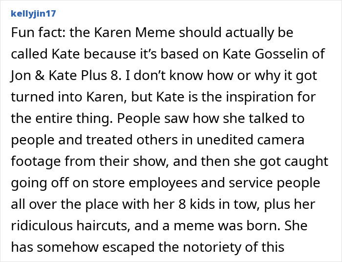 Text post explaining the Karen meme origins and new Gen Z names for rude millennial women discussed online. Text post explaining the Karen meme origins and new Gen Z names for rude millennial women discussed online.