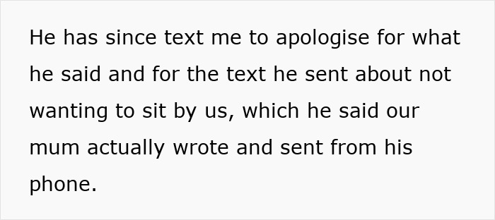 Text message apology discussing a vegan teen&rsquo;s diet and family tensions, with mom trying to keep toxic relatives away.