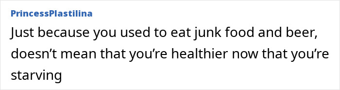 Text post from PrincessPlastilina sharing a message about body-shaming and health, related to Ariana Grande’s reminder. Text post from PrincessPlastilina sharing a message about body-shaming and health, related to Ariana Grande’s reminder.