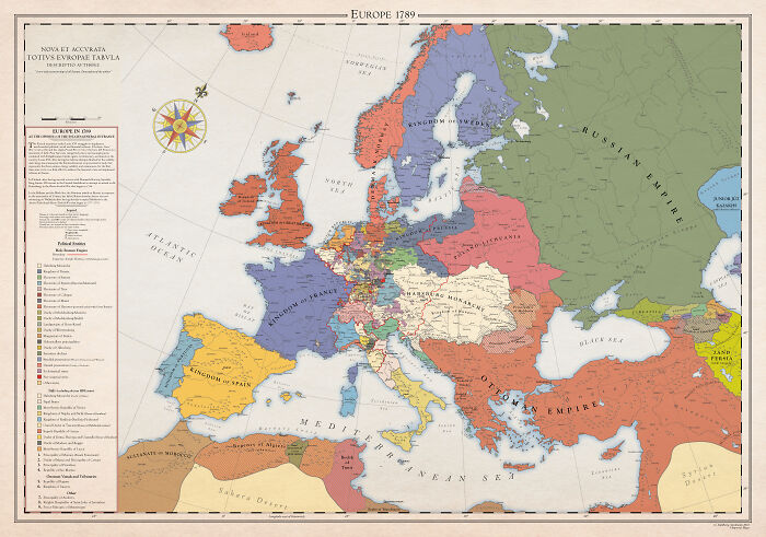 A Series Of Maps Depicts The History Of Europe Over Hundreds Of Years