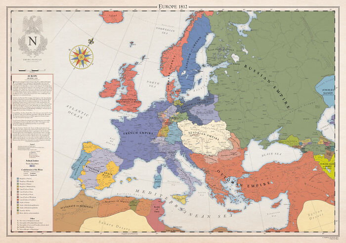 A Series Of Maps Depicts The History Of Europe Over Hundreds Of Years