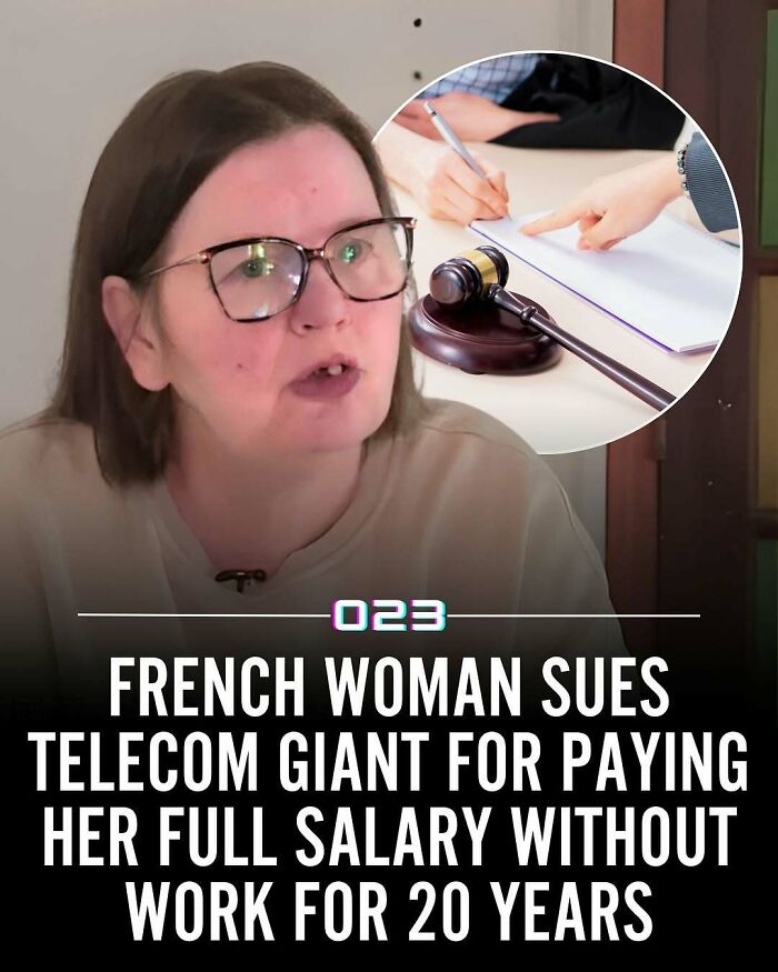 Woman wearing glasses speaking, with inset of gavel and contract, illustrating positivity recommended in unusual legal cases.