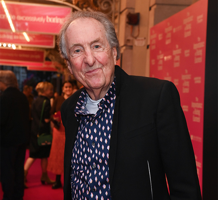 Eric Idle at a Hollywood event, sharing insights about a Hollywood icon before his disturbing passing.