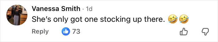 Comment by Vanessa Smith noting one stocking in Jennifer Lopez Christmas video, highlighting fans' observation of a depressing detail.