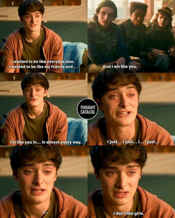 Stranger Things 5 character tearfully confesses feelings, scene reflecting emotional cringe and online brutal roast reaction. Stranger Things 5 character tearfully confesses feelings, scene reflecting emotional cringe and online brutal roast reaction.