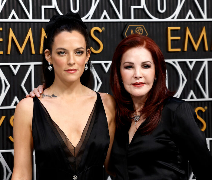 Riley Keough and Priscilla Presley attending an event, related to court docs on John Travolta&rsquo;s son Ben&rsquo;s biological mother.