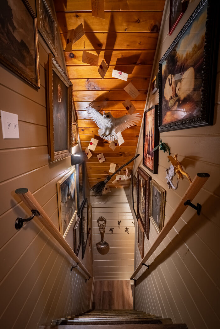 My Magical Harry Potter Cabin Has A Secret Tavern And A Portrait That Actually Moves