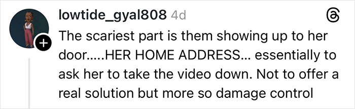 Comment on woman&rsquo;s claim about shattered Christmas gift due to delivery driver, discussing footage and damage control efforts.