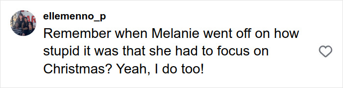 Comment expressing frustration about Melania Trump and the new Christmas ornament cost controversy.