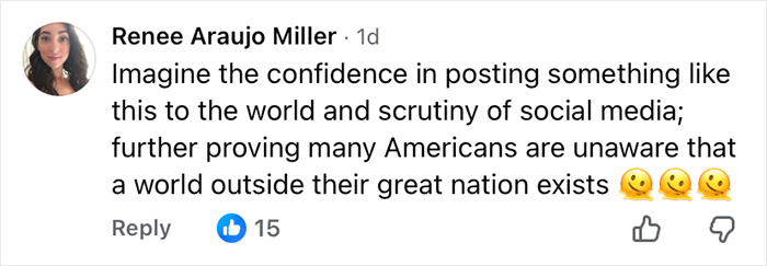 Screenshot of a social media comment criticizing confidence in posting amid Air Canada passenger meal dispute controversy. Screenshot of a social media comment criticizing confidence in posting amid Air Canada passenger meal dispute controversy.