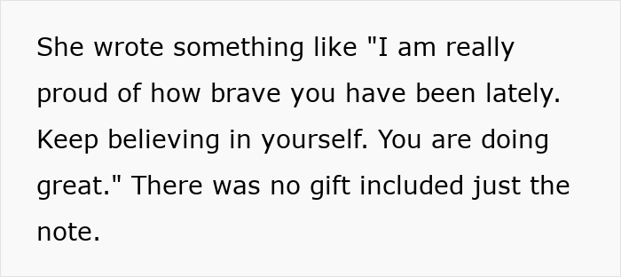 Text on a white background showing mom furious over teacher&rsquo;s inappropriate note to son, dad thinks she&rsquo;s overreacting.
