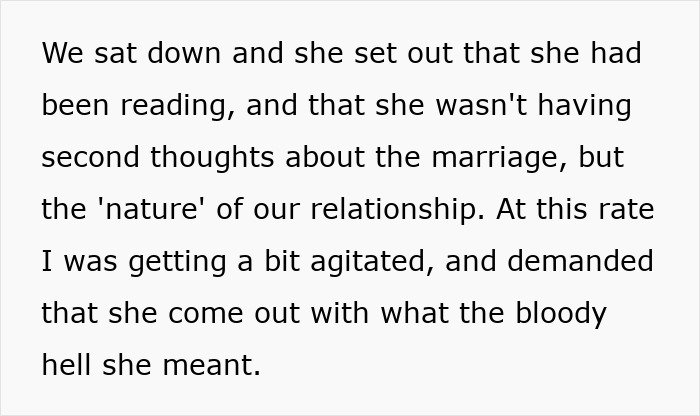 Alt text: Man rethinking marriage after fianc&eacute;e&rsquo;s unexpected request months before wedding causes emotional distress