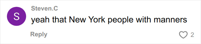 Comment from Steven.C discussing cultural differences between New York people and others in an online conversation about moving to Florida from Canada.