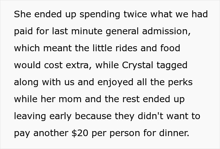 Alt text: Text excerpt describing a holiday event involving an entitled ex-daughter-in-law and grandma’s savage clapback. Alt text: Text excerpt describing a holiday event involving an entitled ex-daughter-in-law and grandma’s savage clapback.