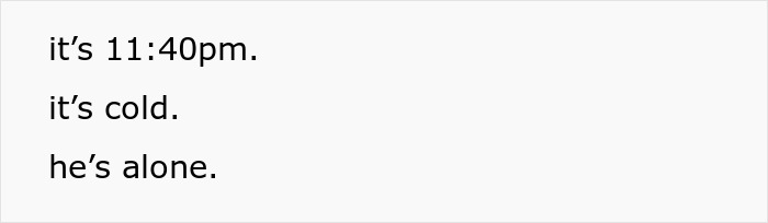 Text graphic with phrases about guilt and solitude related to calling CPS about a coworker’s 9-year-old child.