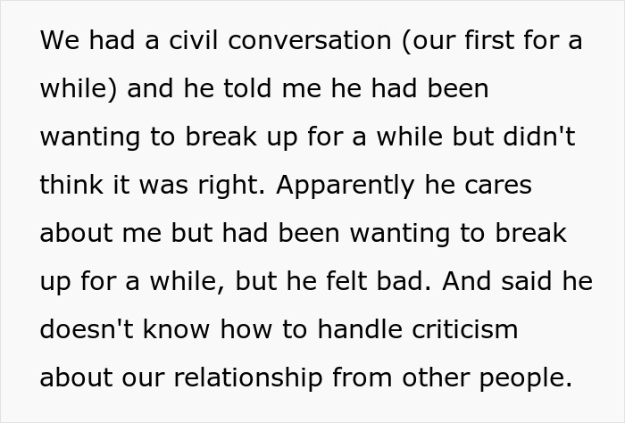 Text message revealing fianc&eacute; complaining about appearance, causing worry about their wedding photos and relationship issues.