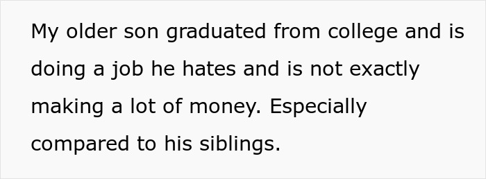 Text discussing a man upset his dad didn’t pass on craft skills while his half-brothers start a business with them. Text discussing a man upset his dad didn’t pass on craft skills while his half-brothers start a business with them.