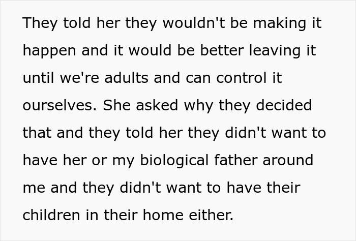 Text excerpt about refusing to establish relationship with fathers and its impact on children shared in readable format.