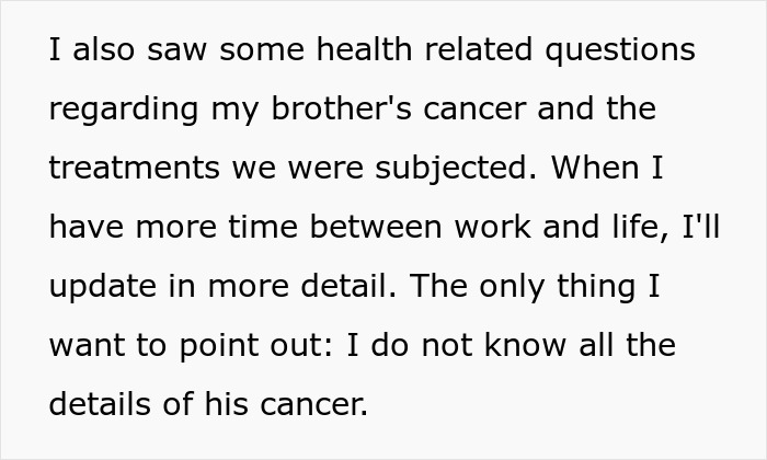 Text about a woman conceived as spare parts for her brother discussing his cancer and treatments she faced. Text about a woman conceived as spare parts for her brother discussing his cancer and treatments she faced.