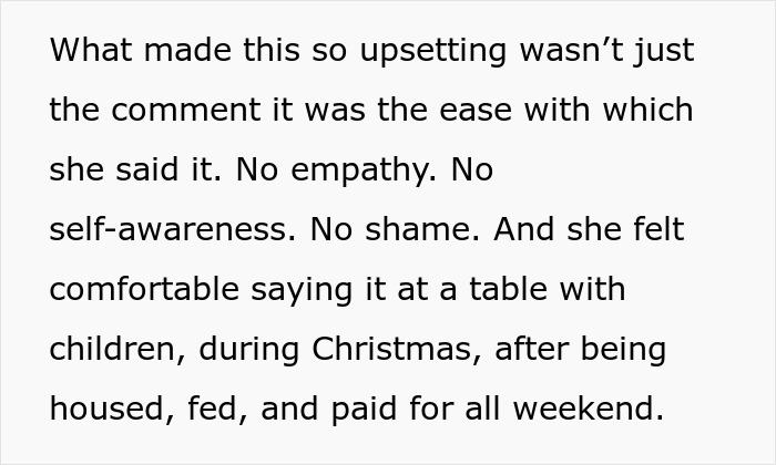 Holiday Visit Turns Sour After Boyfriend’s Son’s GF Makes Shockingly Cruel Comment At Lunch Holiday Visit Turns Sour After Boyfriend’s Son’s GF Makes Shockingly Cruel Comment At Lunch
