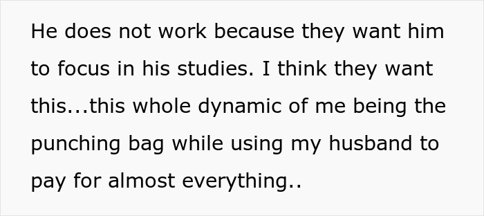 Forum screenshot of a woman describing family conflict; woman cancels Thanksgiving after in-laws mock her cooking