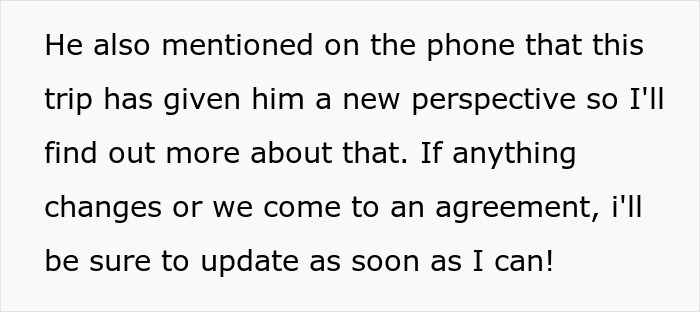 Text message discussing updates and agreements about financial responsibilities for unemployed husband to pay bills.