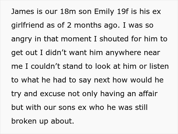 Man unsure if affair partner's baby is his child or grandchild as she is his son's recent ex.