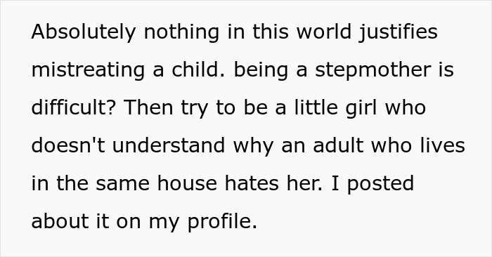 Text about stepmother mistreating a child highlighting teen&rsquo;s insecurity and seeing stepmother&rsquo;s true colors.