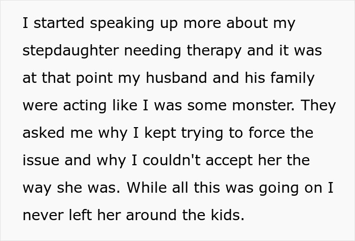 Alt text: Woman frustrated with stepdaughter&rsquo;s behavior and in-laws&rsquo; comments, leading to family conflict and separation after eight years.