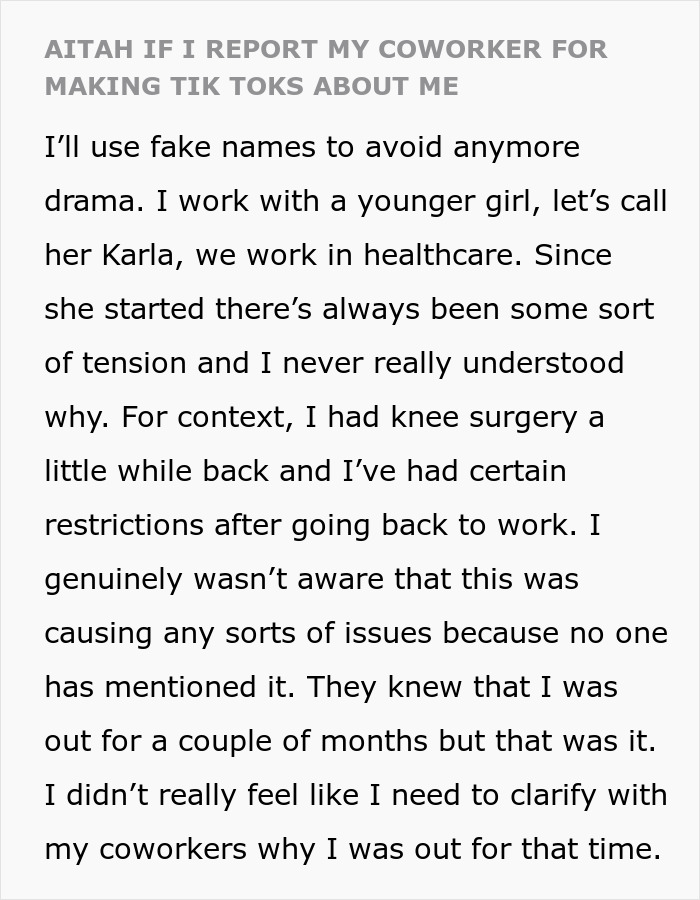 Text excerpt about a woman putting coworker on blast on social media and facing unexpected consequences at work. Text excerpt about a woman putting coworker on blast on social media and facing unexpected consequences at work.