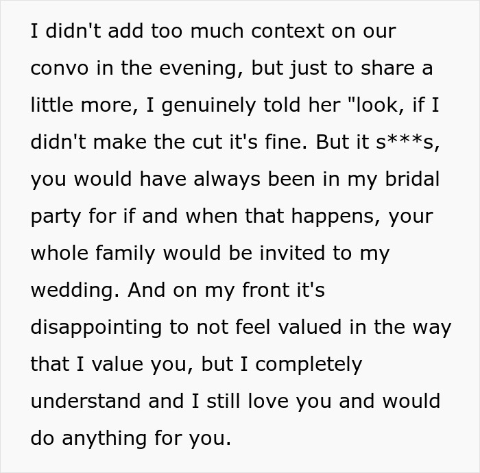 Text message conveying emotional disappointment during wedding dress shopping and friendship reflection. Text message conveying emotional disappointment during wedding dress shopping and friendship reflection.