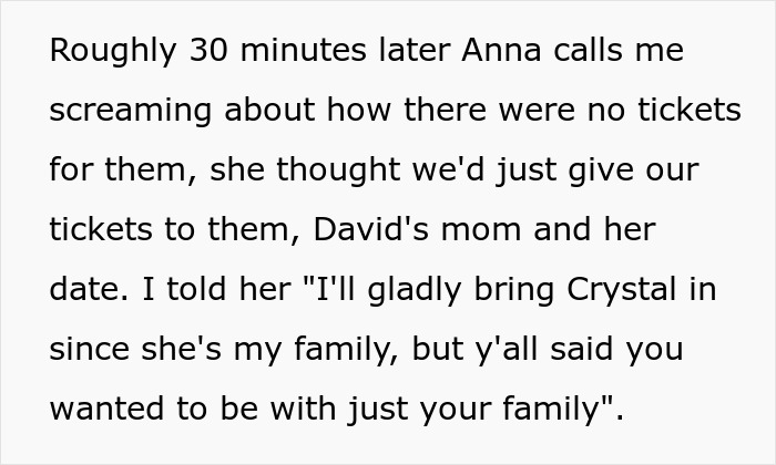 Text excerpt showing a holiday family conflict with grandma’s savage holiday clapback and entitled ex-daughter-in-law screaming. Text excerpt showing a holiday family conflict with grandma’s savage holiday clapback and entitled ex-daughter-in-law screaming.