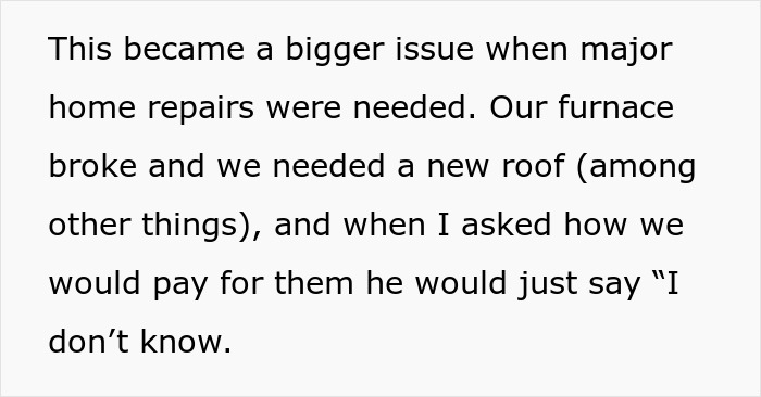 Woman faces reality check after regretting divorce, dealing with home repairs and financial uncertainties.