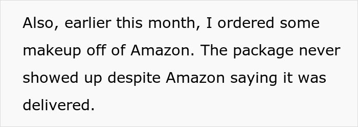 Woman confused about Christmas gifts from boyfriend as they match items that went missing earlier this month.