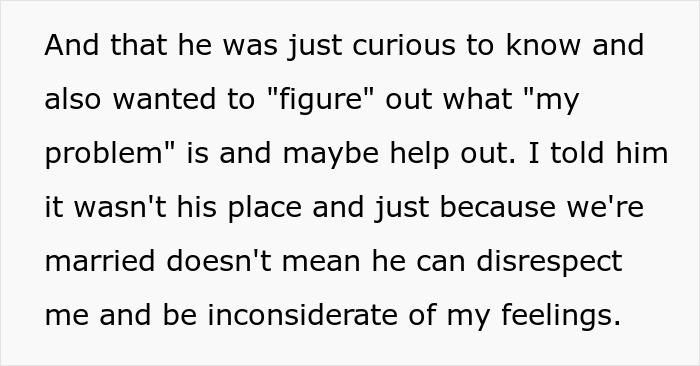 Text excerpt about a guy recording wife’s private therapy sessions out of concern and causing conflict.