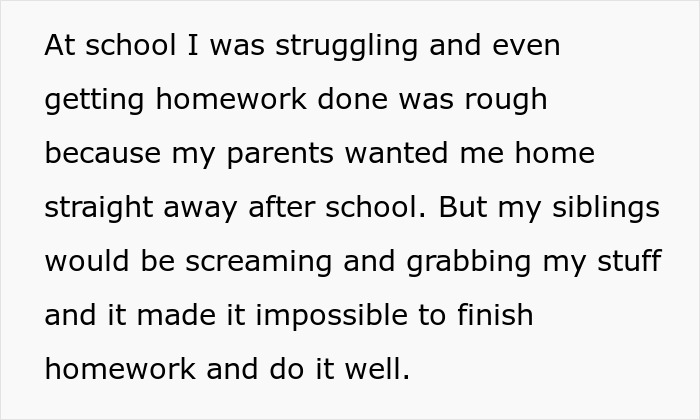 Exhausted teen struggling to study as autistic siblings scream, text describing difficulty finishing homework Exhausted teen struggling to study as autistic siblings scream, text describing difficulty finishing homework