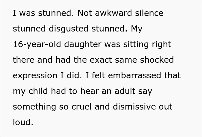 Holiday Visit Turns Sour After Boyfriend’s Son’s GF Makes Shockingly Cruel Comment At Lunch Holiday Visit Turns Sour After Boyfriend’s Son’s GF Makes Shockingly Cruel Comment At Lunch