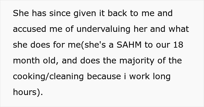 Text about refusing to buy an engagement ring and feelings of undervaluation by a stay-at-home mom. Text about refusing to buy an engagement ring and feelings of undervaluation by a stay-at-home mom.