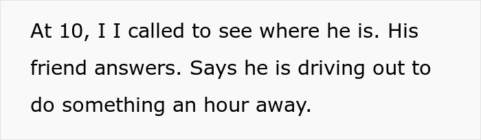 Text message conversation showing a wife checking on her husband who chose his best mate over spending time with her.
