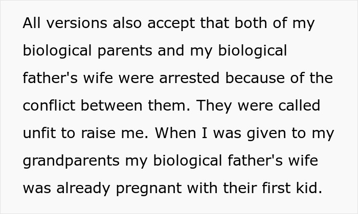 Text excerpt explaining challenges with refusing to establish relationship between fathers and kids in a family conflict.