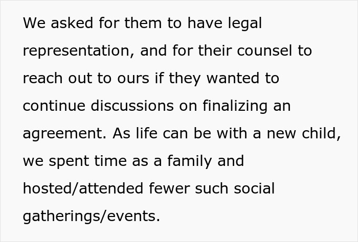 Text excerpt about legal representation and family time after deciding to destroy embryos following a friend's true colors revelation. Text excerpt about legal representation and family time after deciding to destroy embryos following a friend's true colors revelation.