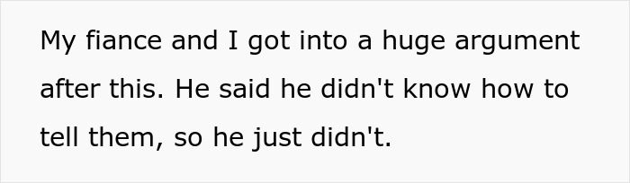 Text message conversation highlighting a woman rethinking her engagement after her fianc&eacute; lies about her family during dinner.