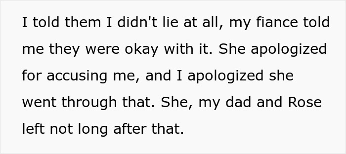Text excerpt from a woman rethinking her engagement after her fianc&eacute;&rsquo;s lie about her family causes conflict during holiday dinner.