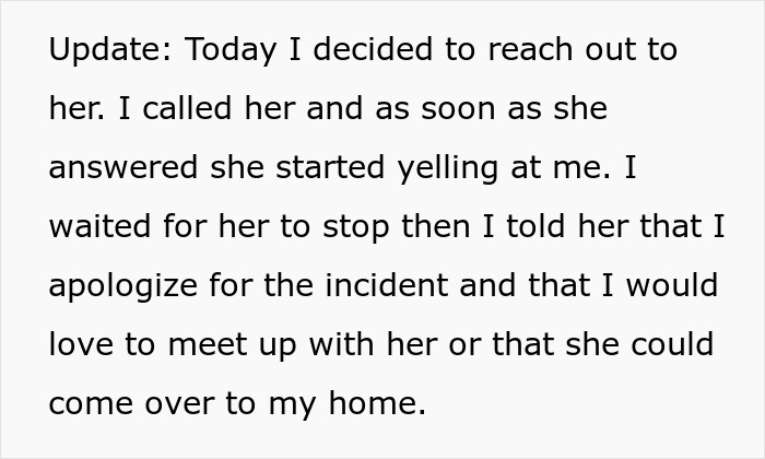 Screenshot of a text update detailing a conversation after a lady’s unpunctual friend paints her nails before an event. Screenshot of a text update detailing a conversation after a lady’s unpunctual friend paints her nails before an event.