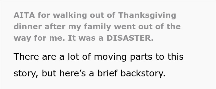 Text showing a woman feeling like she ruined Thanksgiving after blowing up at family for leaving dinner. Text showing a woman feeling like she ruined Thanksgiving after blowing up at family for leaving dinner.