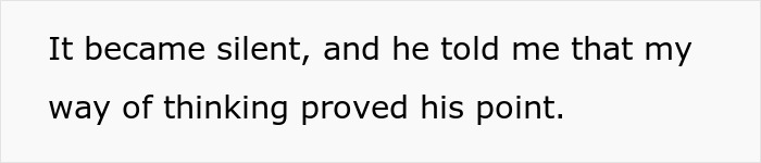 Text saying it became silent and a man claimed his point was proved, illustrating toxic man venting about traditional wives.