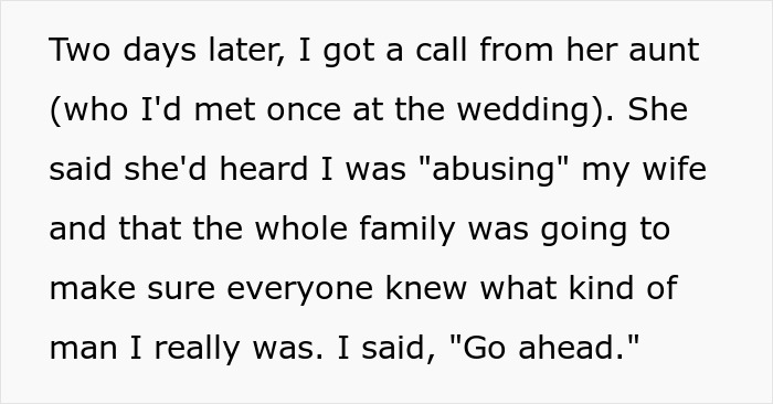 Text excerpt discussing a husband accused of a***e amid a marriage falling apart due to wife treating him like an ATM.